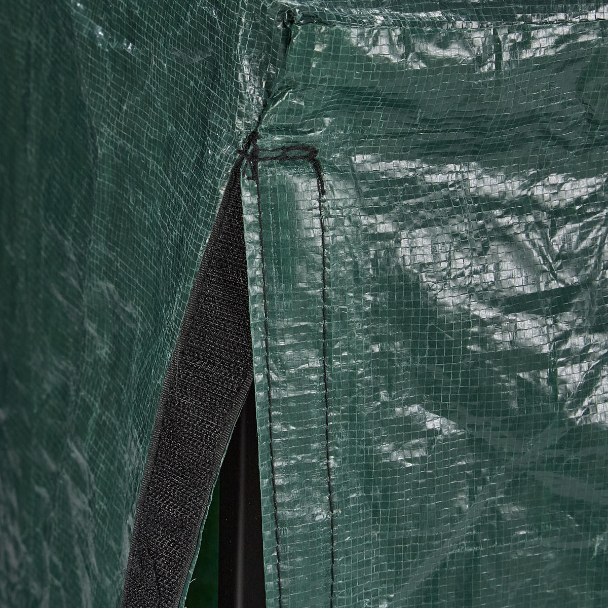 SUPORT negru verde închis pentru lemne cu husă 202 cm - verde închis, material plastic/metal (202/111/30cm) - Relaxdays
