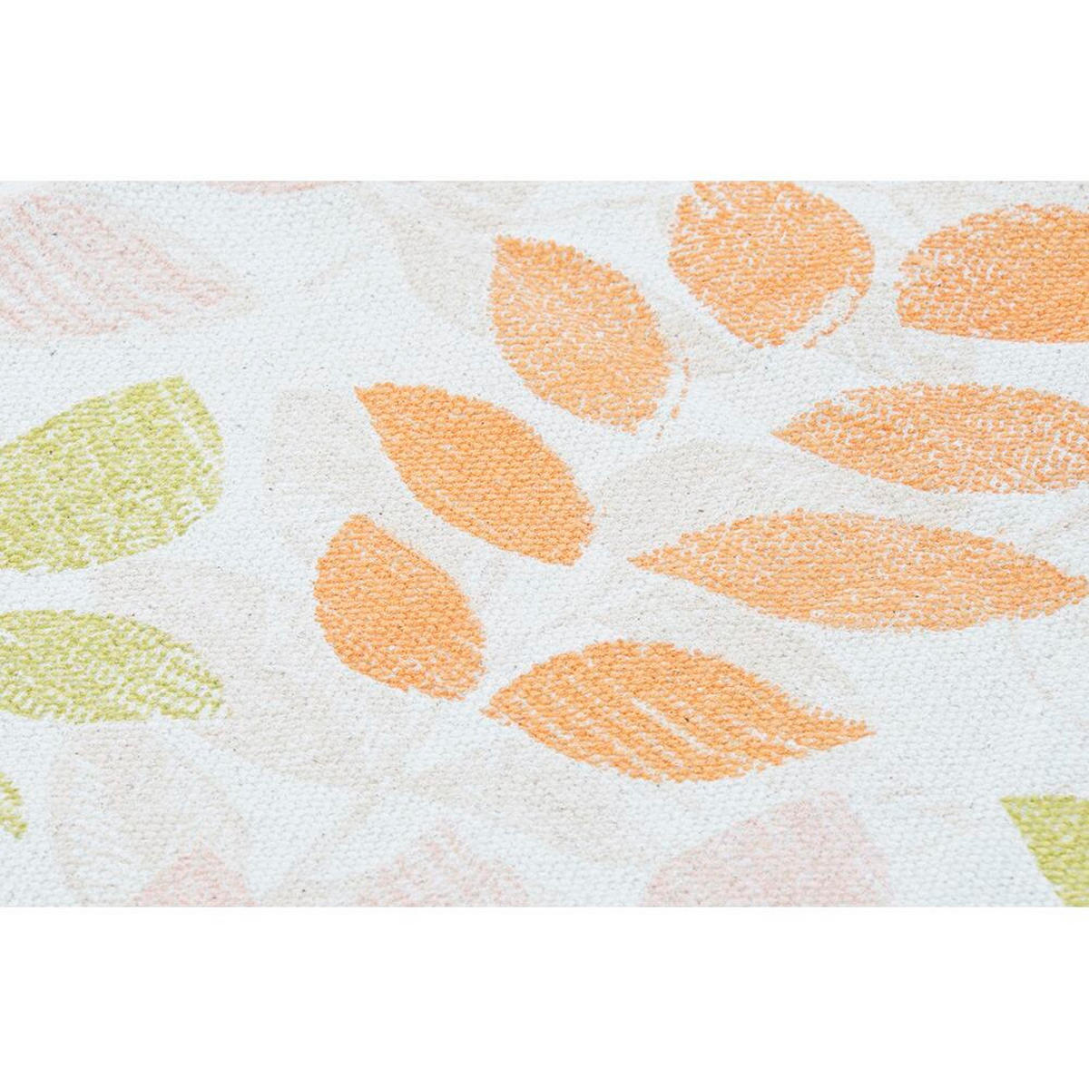 TEPPICH Beige Bunt Pflanzenblatt (120 x 180 x 1 cm) - Multicolor, Textil (120/180cm) - DKD Home Decor