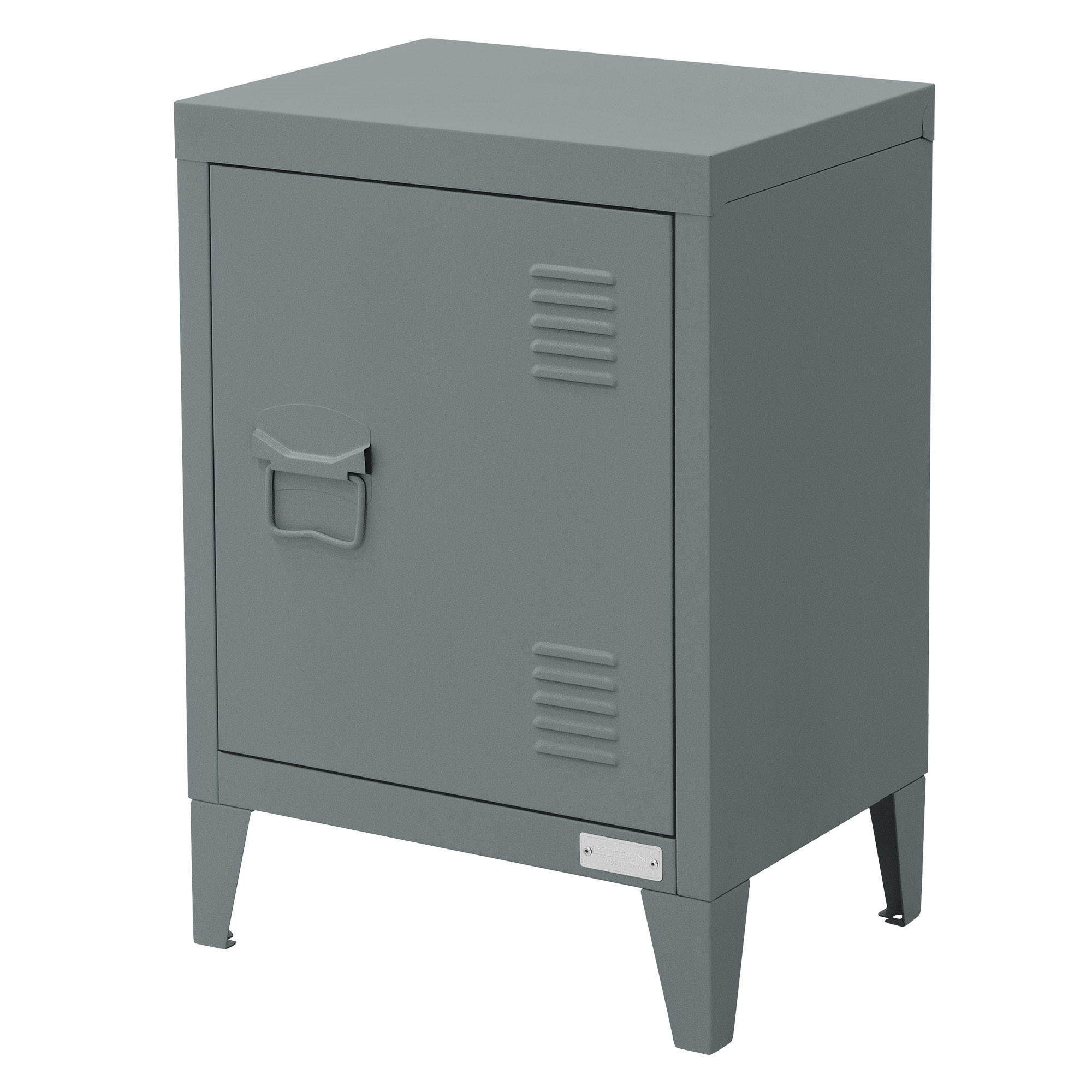 NACHTTISCH Anthrazit 40x30x58 cm aus Stahl - Anthrazit, Metall (40/58/30cm) - ML-DESIGN