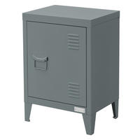 NACHTTISCH Anthrazit 40x30x58 cm aus Stahl - Anthrazit, Metall (40/58/30cm) - ML-DESIGN