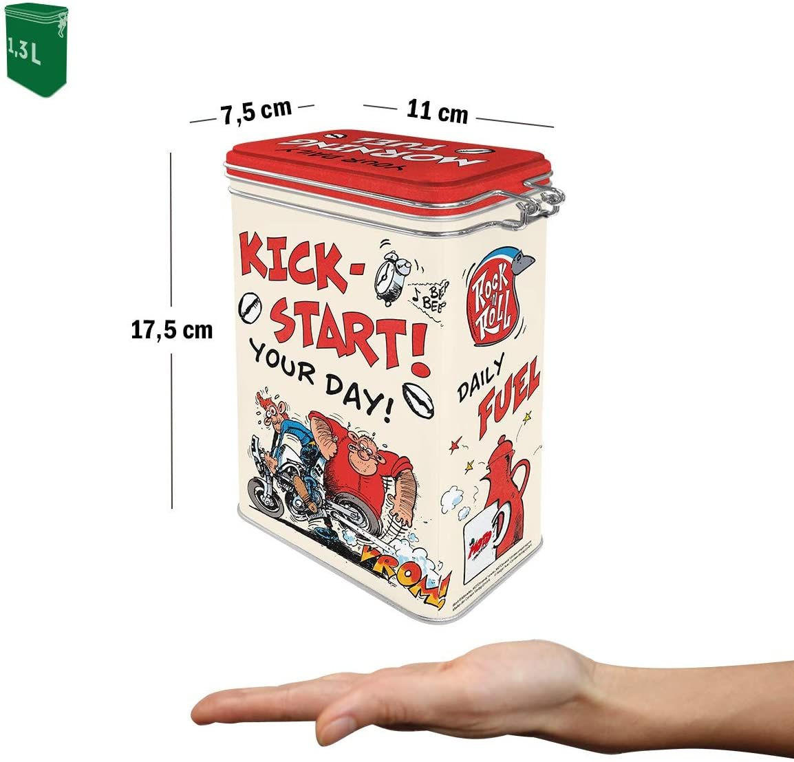 AROMADOSE MOTOmania Kick-Start Your Day! - Multicolor, Metall (11/17.5/7.5cm) - Nostalgic-Art