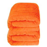 SAUNATUCH 80x200 cm 2er Set London Clementinen Orange - Orange, Textil (80/200cm) - Lashuma