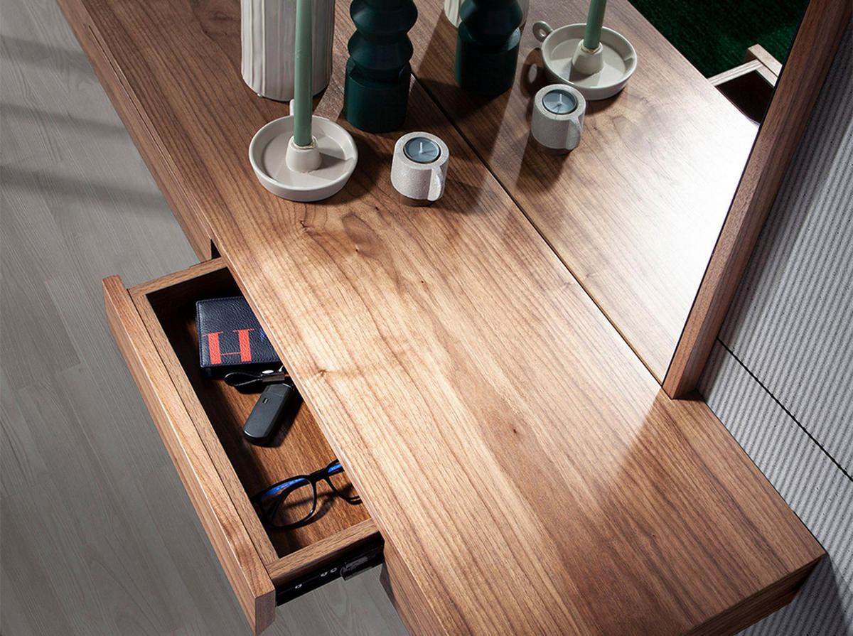 WANDSPIEGEL Wandspiegel Rechteckig Walnuss 120/35/180 cm - Walnussfarben, Holz (35/120/180cm) - ANGEL CERDA