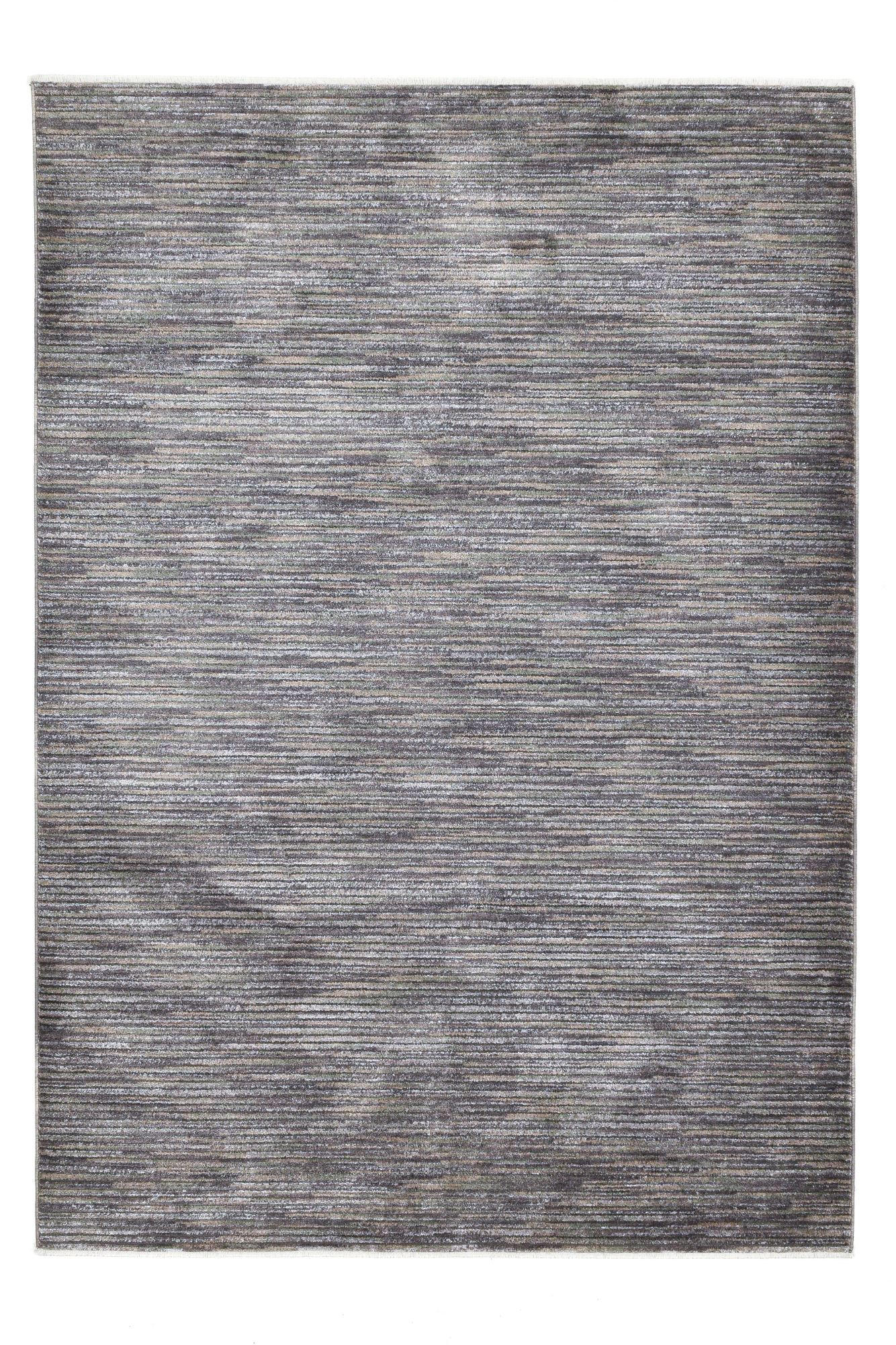 Gino Falcone Flachwebeteppich Dunkelgrau 240x290 cm