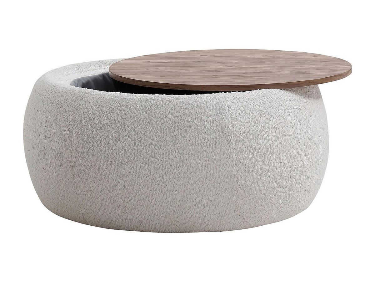 COUCHTTISCH nicht ausziehbar - 85cm x 85cm - MDF - weiß - SORIELI - Weiß, Holz (85/85/37cm) - Vente-Unique