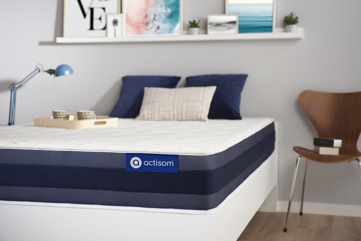 MATRATZE Actimemo morpho Memory-Schaum 105 x 190 cm h1 - Weiß, Textil (105/190cm) - ACTISOM