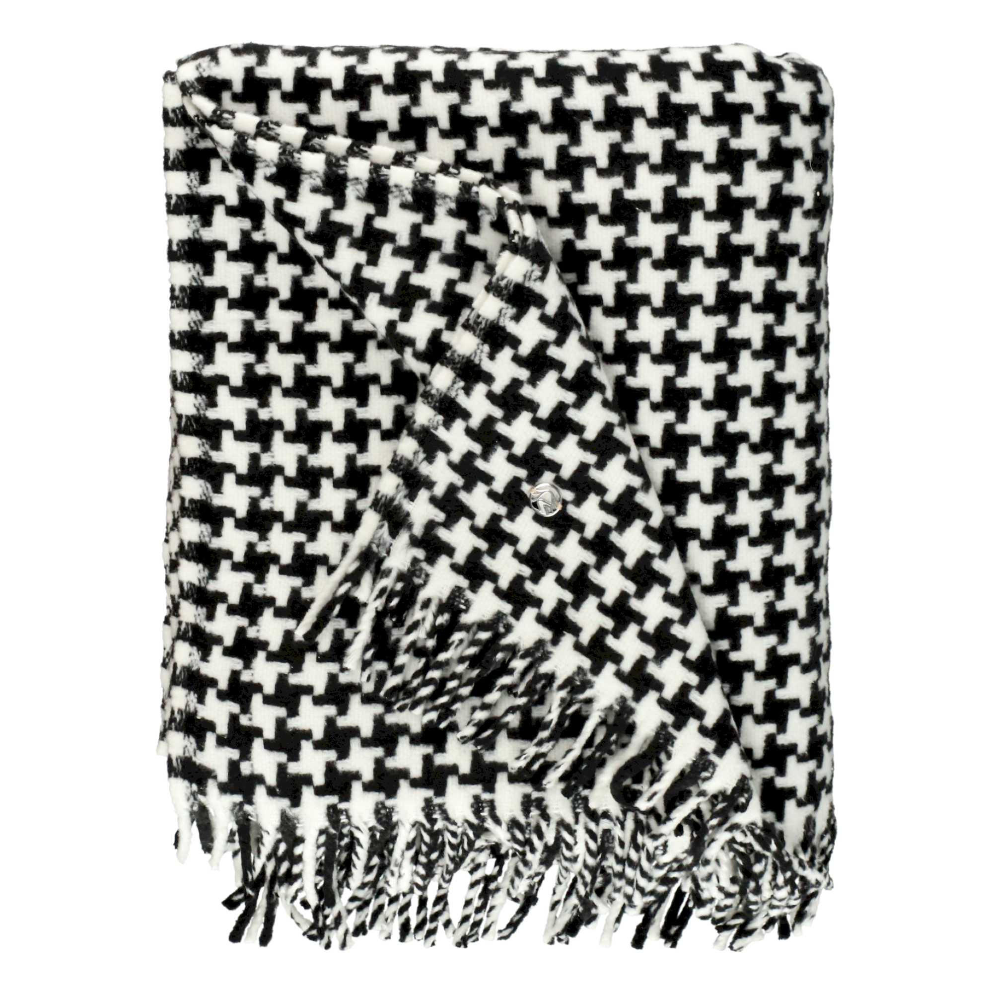 WOHNDECKE CRUSH - Schwarz, Textil (140/180cm) - Sportalm Kitzbühel