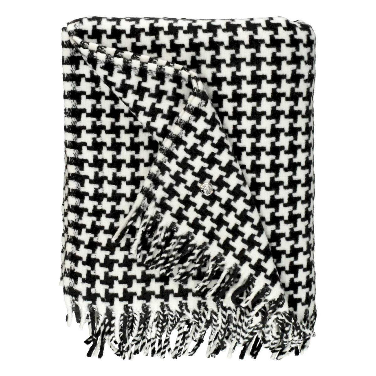 WOHNDECKE CRUSH - Schwarz, Textil (140/180cm) - Sportalm Kitzbühel