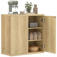 SIDEBOARD Eiche-Nachbildung, 2 Türen, 78/39/79 cm - Eichefarben, Holz (78/79/39cm) - PANGIVO