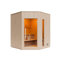 FINNISCHE Sauna - 4 Personen - Holz, Platte - Naturfarben Hell - - Naturfarben, Holz (150/200/150cm) - Vente-Unique