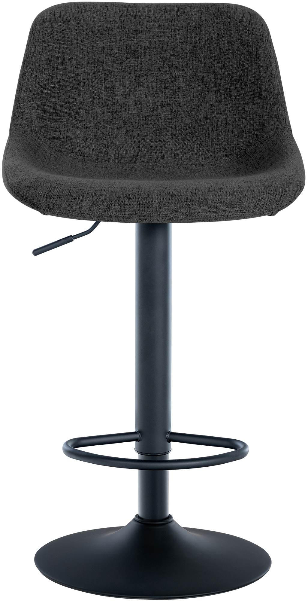 Thumbnail - CLP Barhocker, Schwarz, Textil, 43x79x49 cm, Esszimmer, Barmöbel, Barhocker