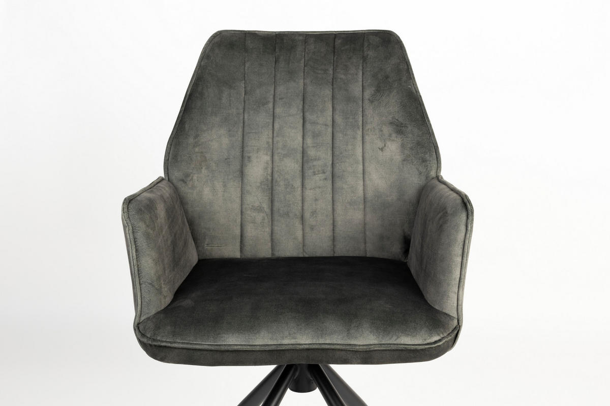 ESSZIMMERSTUHL Jamie - Grün - 61/56/90 cm - 2er-Set - Grün, Textil (56/90/61cm)