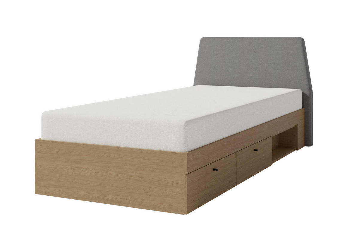 JUGENDZIMMER ALBI 1 in Eukalyptus / Baltic Düne Eiche 6-teilig - Alteiche/Eukalyptusholzfarben, Holzwerkstoff (577/195/88cm) - Deine Möbel 24