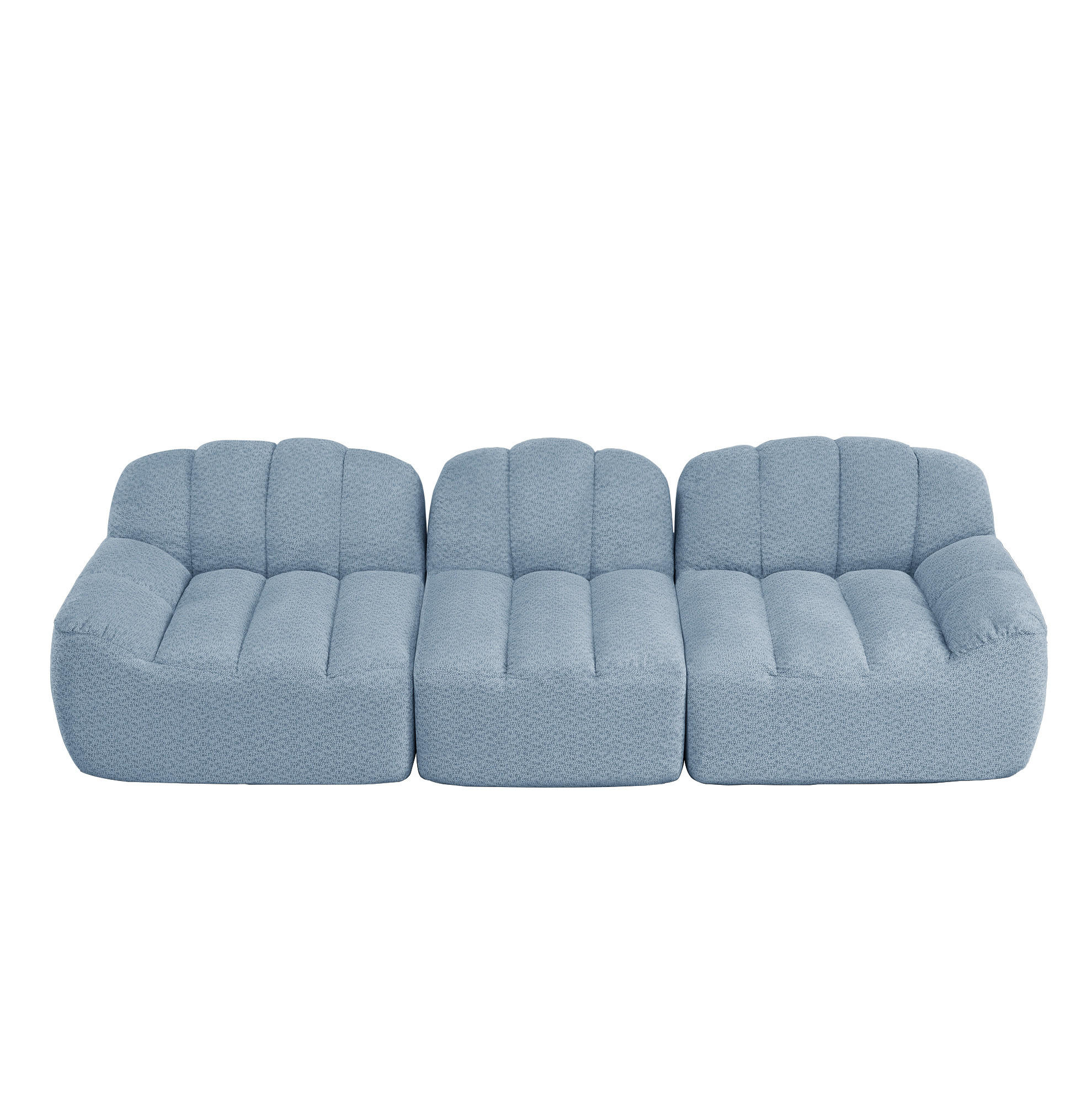 Flora Grace Sofa Blau 104x79x288 cm