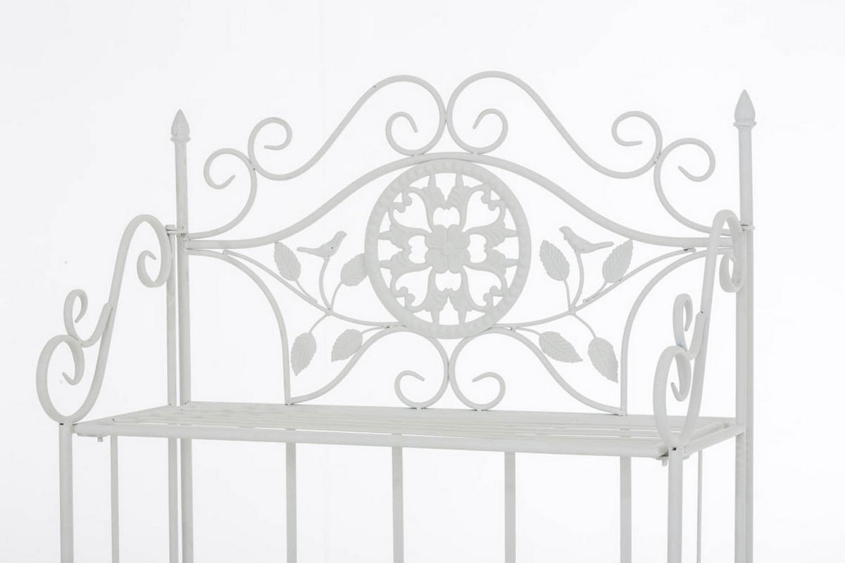 STANDREGAL Florenz weiß - Weiß, Metall (66/175/32cm) - TPFGarden
