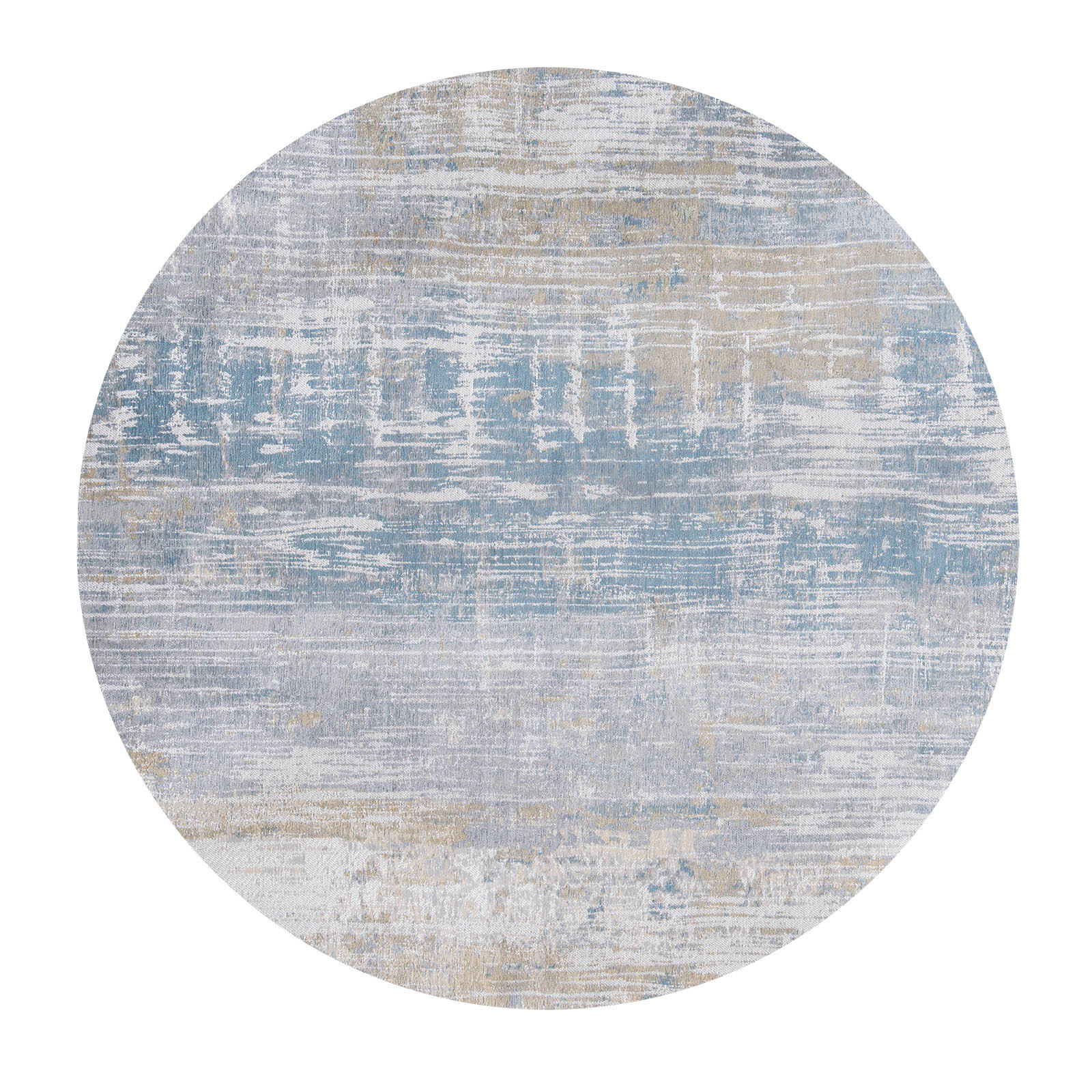 TEPPICH Long Island Blu Atlantic 240/240 cm - Blau, Textil (240/240cm) - Louis De Poortere