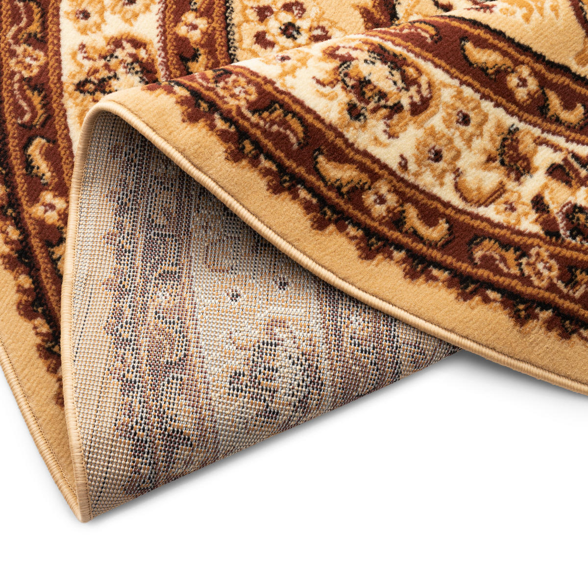 TEPPICH ATLAS rund creme orientalisch 160/210 cm - Creme, Textil (160/210cm) - Tapiso