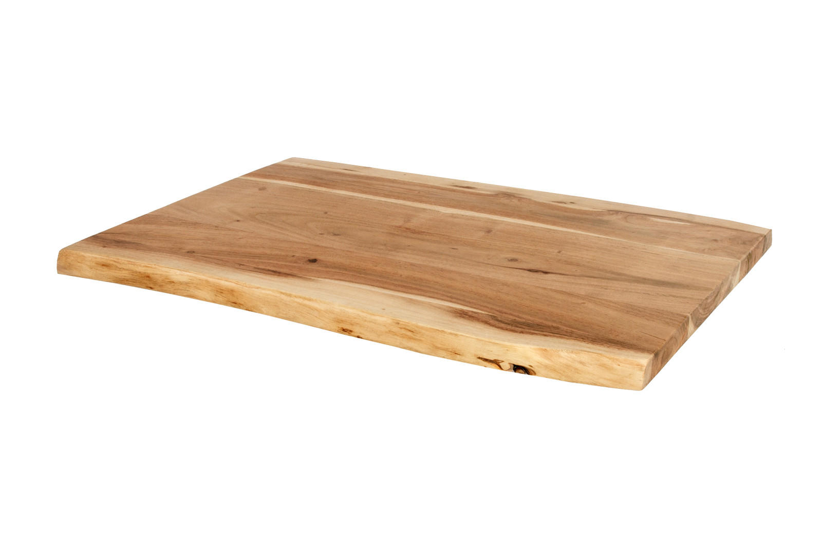 TISCHPLATTE CURTIS - Beige/Naturfarben, Akazienholz/Holz (40/60/3cm) - SAM
