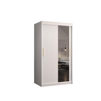 SCHWEBETÜRENSCHRANK 200/100/62 2-türig - Goldfarben/Weiß, Holz/Kunststoff (100/200/62cm) - MÖBEL KRYSPOL