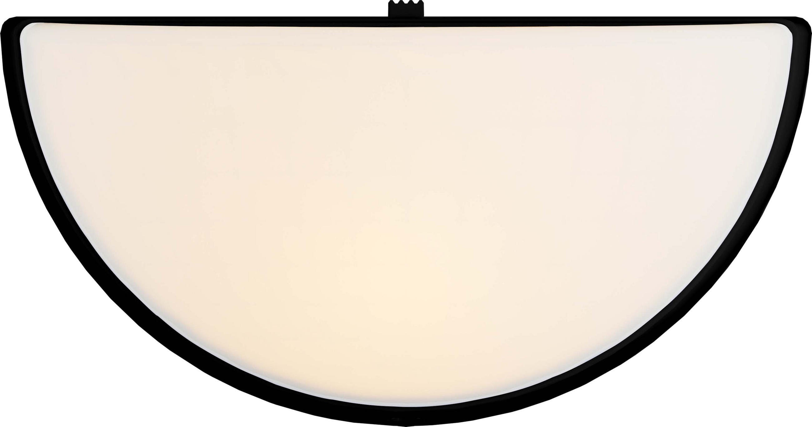 LED-NACHTLICHT - Dämmerungssensor und Bewegungsmelder im eleganten Halbkugel Design, Schwarz - Schwarz, Kunststoff (8.7/10/5.1cm) - Northpoint