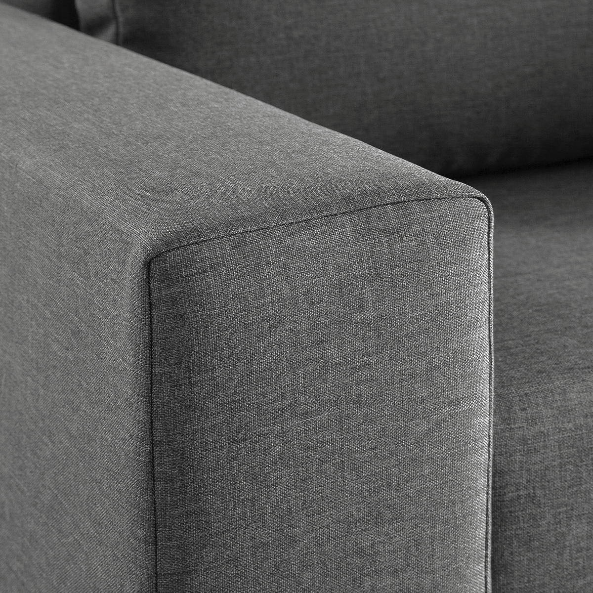 SCHLAFSOFA - Silberfarben/Grau, Textil (153/90/90cm) - home24