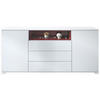 SIDEBOARD Skadu Bordeaux Hochglanz - Bordeaux, Holzwerkstoff (166.5/75.5/35cm) - Vladon