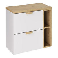 WASCHBECKENUNTERSCHRANK 80 cm 3 Teile - Aster White A BM427 in Weiß/Matt - Weiß, Holz (80/50/46cm)