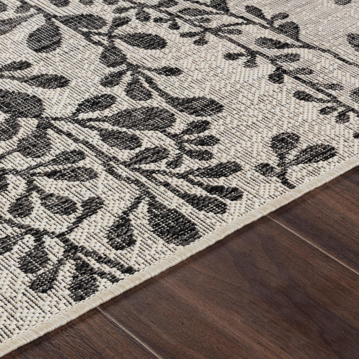 OUTDOORTEPPICH 160/213 cm Schwarz - Schwarz, Kunststoff/Textil (160/213cm) - LIVABLISS