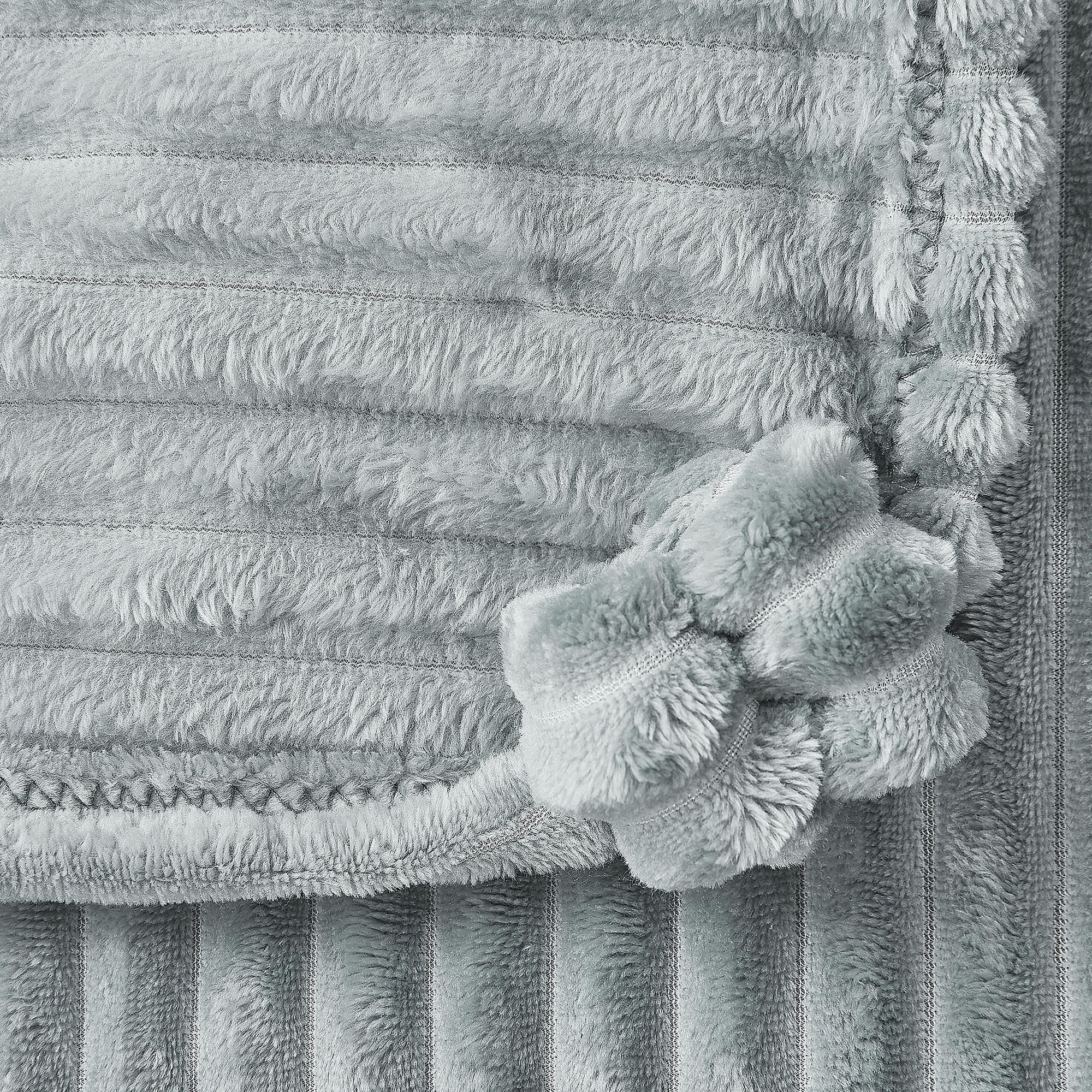DECKE Hellgrün Kaweri 150/200 cm - Hellgrün, Textil (150/200cm) - Beliani