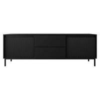 TV-ELEMENT Ozmi 2K2SZ - Schwarz, Holzwerkstoff/Metall (174/60/40cm) - MIRJAN24