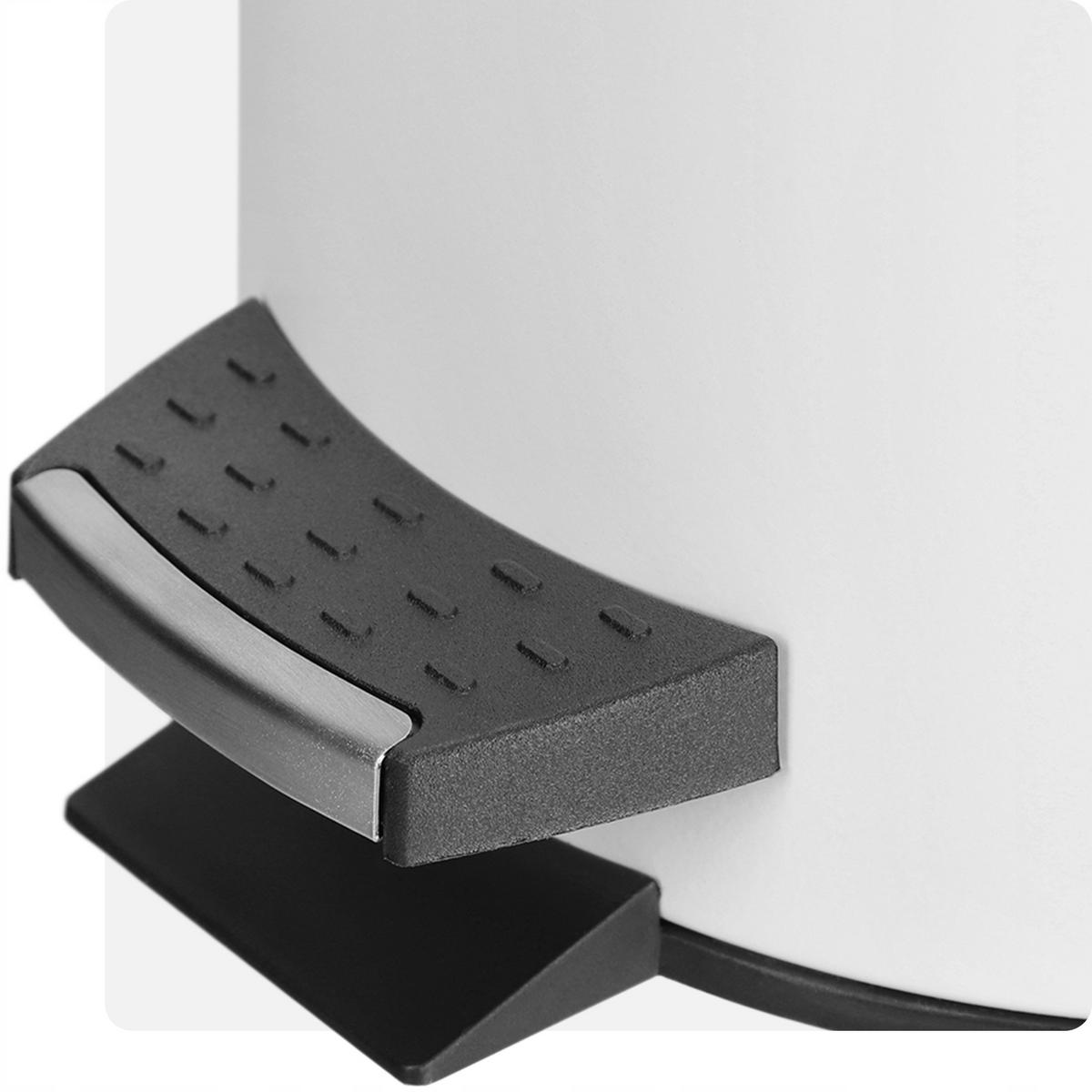BADEZIMMERKORB 3L - Weiß, Metall (17/24cm) - KADAX