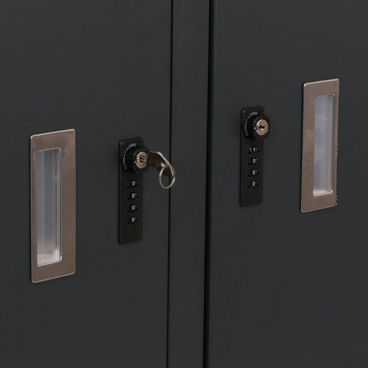 FAHRRADGARAGE 4er 160x222x208cm abschließbar Metall Anthrazit - Anthrazit, Metall (222/160/208cm) - PROREGAL