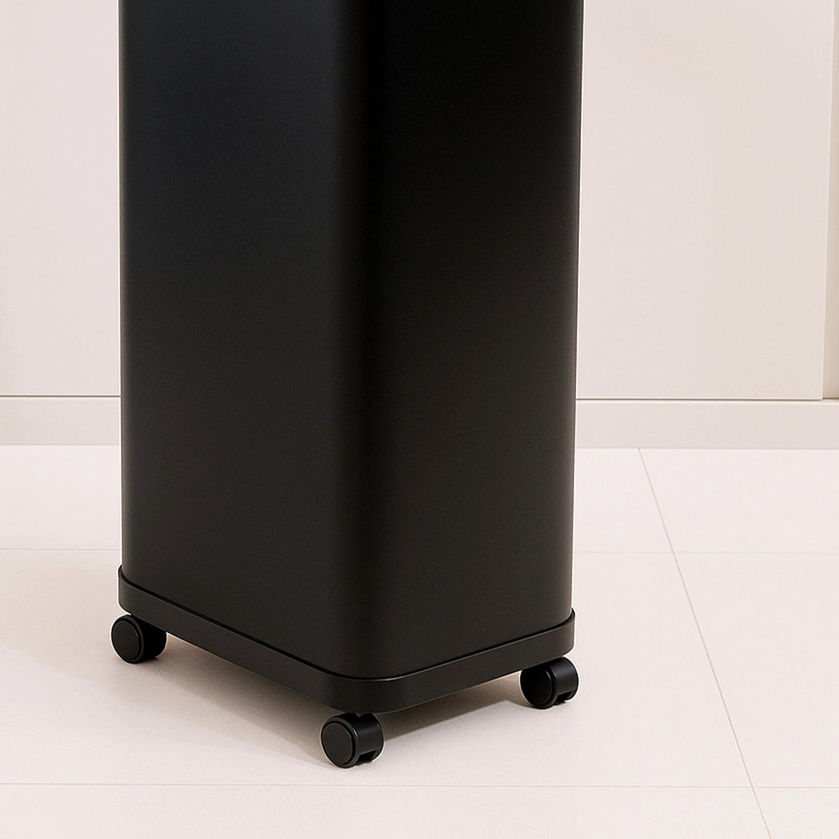 4 Mülleimer-Rollen WHEEL schwarz - Schwarz, Kunststoff (4/3/5cm) - Kitchen Move