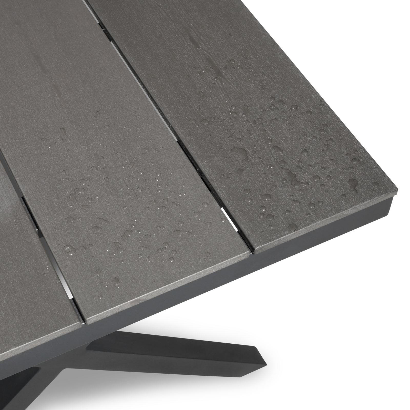GARTENTISCH ISOLA - Schwarz, Metall (89/150/76cm) - IDIMEX