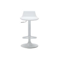 BARHOCKER - 45 cm x 45 cm - Plastik - Weiß - CALAS - Weiß, Kunststoff (45/95.5/45cm) - Vente-Unique