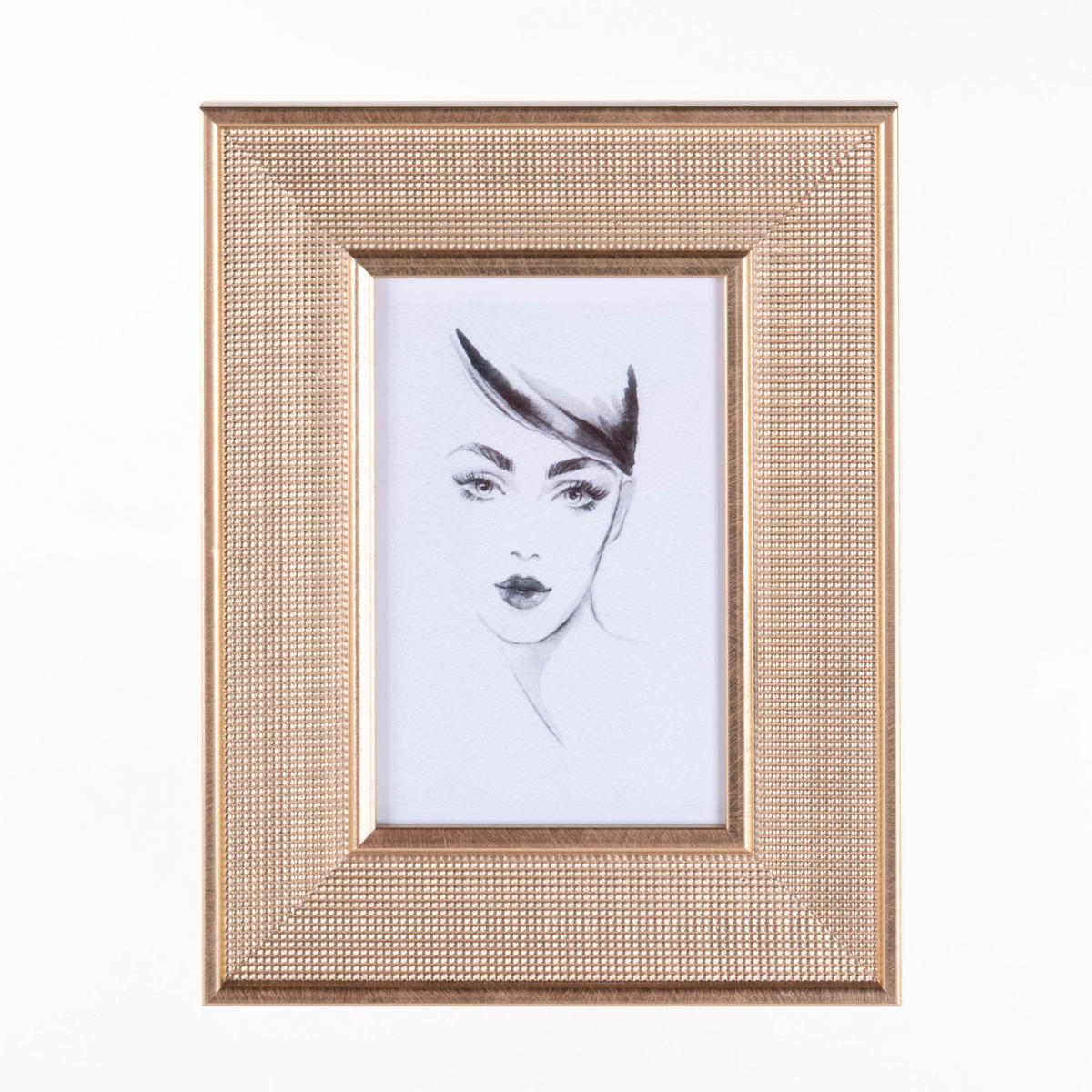 BILDERRAHMEN Gold 17,5/1,6/22,5 cm - Goldfarben, Kunststoff (1.6/22.5/17.5cm) - Home Styling Collection