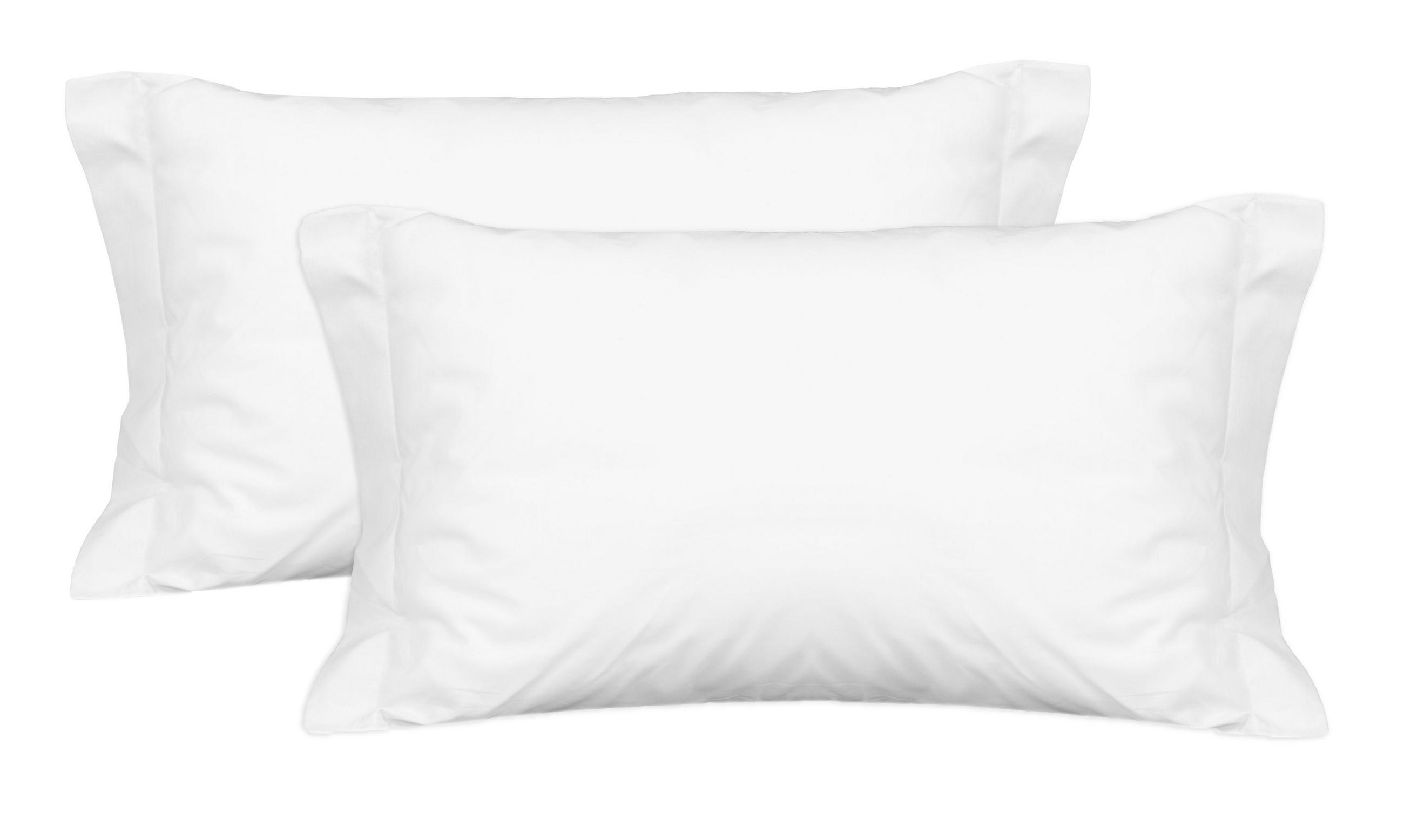 KISSENBEZUG, 2er-Set, 50x80 cm, 100% Baumwolle, Weiß - Weiß, Textil (50/93cm) - Zollner