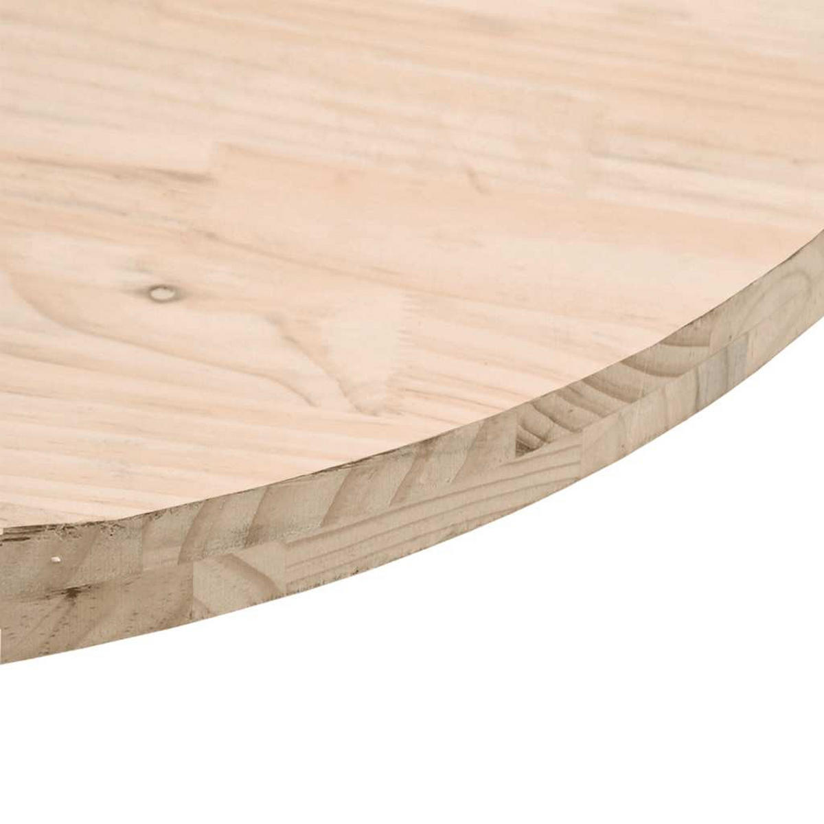 TISCHPLATTE Rund Ø30/3 Cm Massivholz Kiefer - Braun, Holz (30/30/3cm) - vidaXL