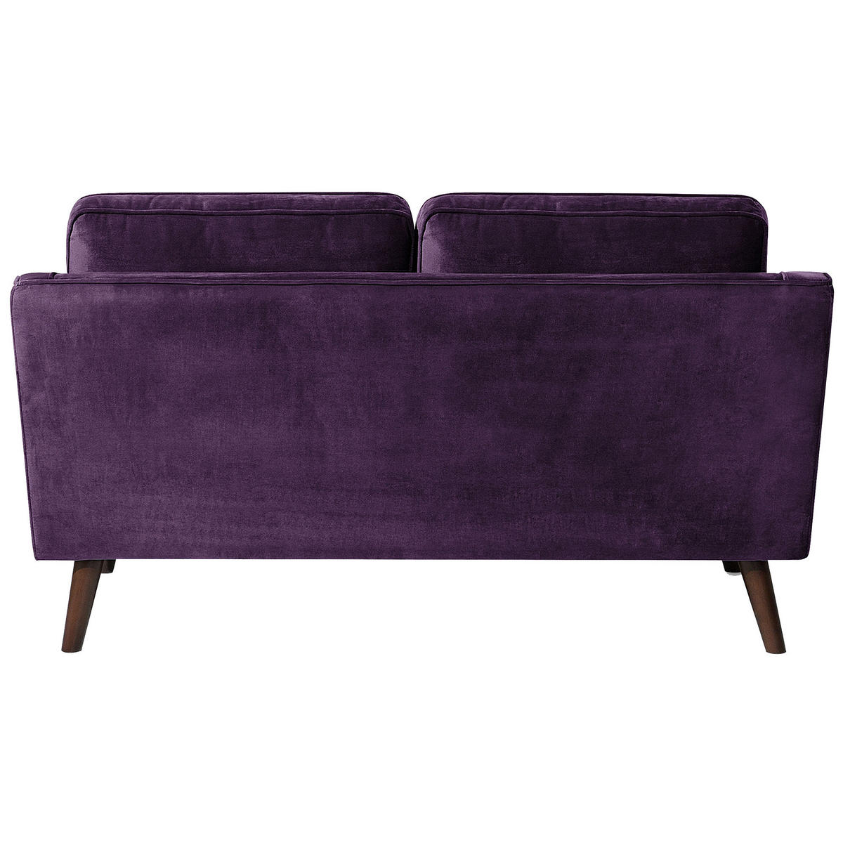 2-SITZER-SOFA Samtstoff Violett Lokka - Violett, Textil (150/85/83cm) - Beliani