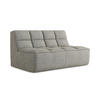 2-SITZER-SOFA Strukturstoff Stoff Beige - Beige/Schwarz, Kunststoff/Textil (160/75/93cm) - Makamii