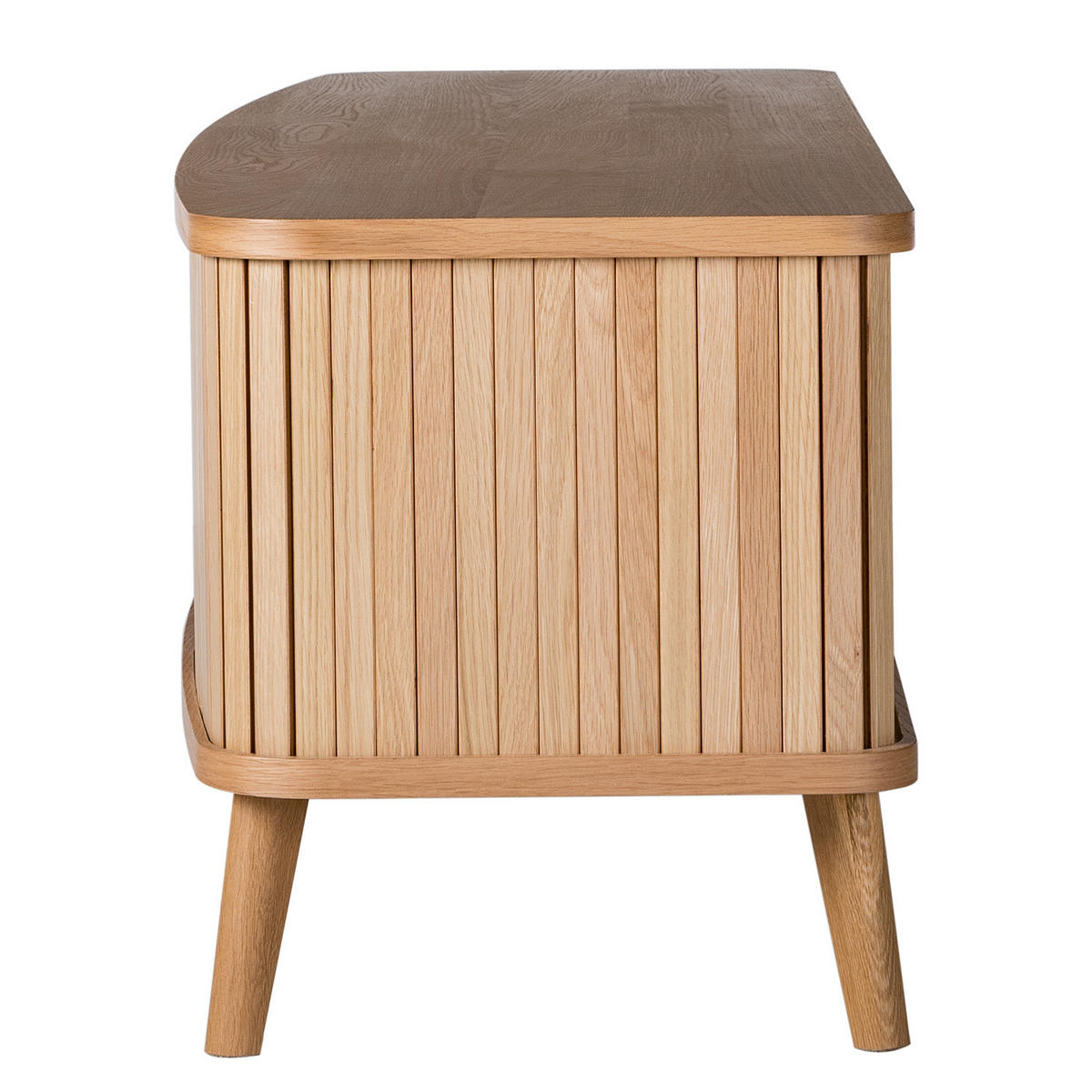 TV-LOWBOARD - Echtholzfurnier - Eichefarben, Holzwerkstoff (160/53/50cm) - home24