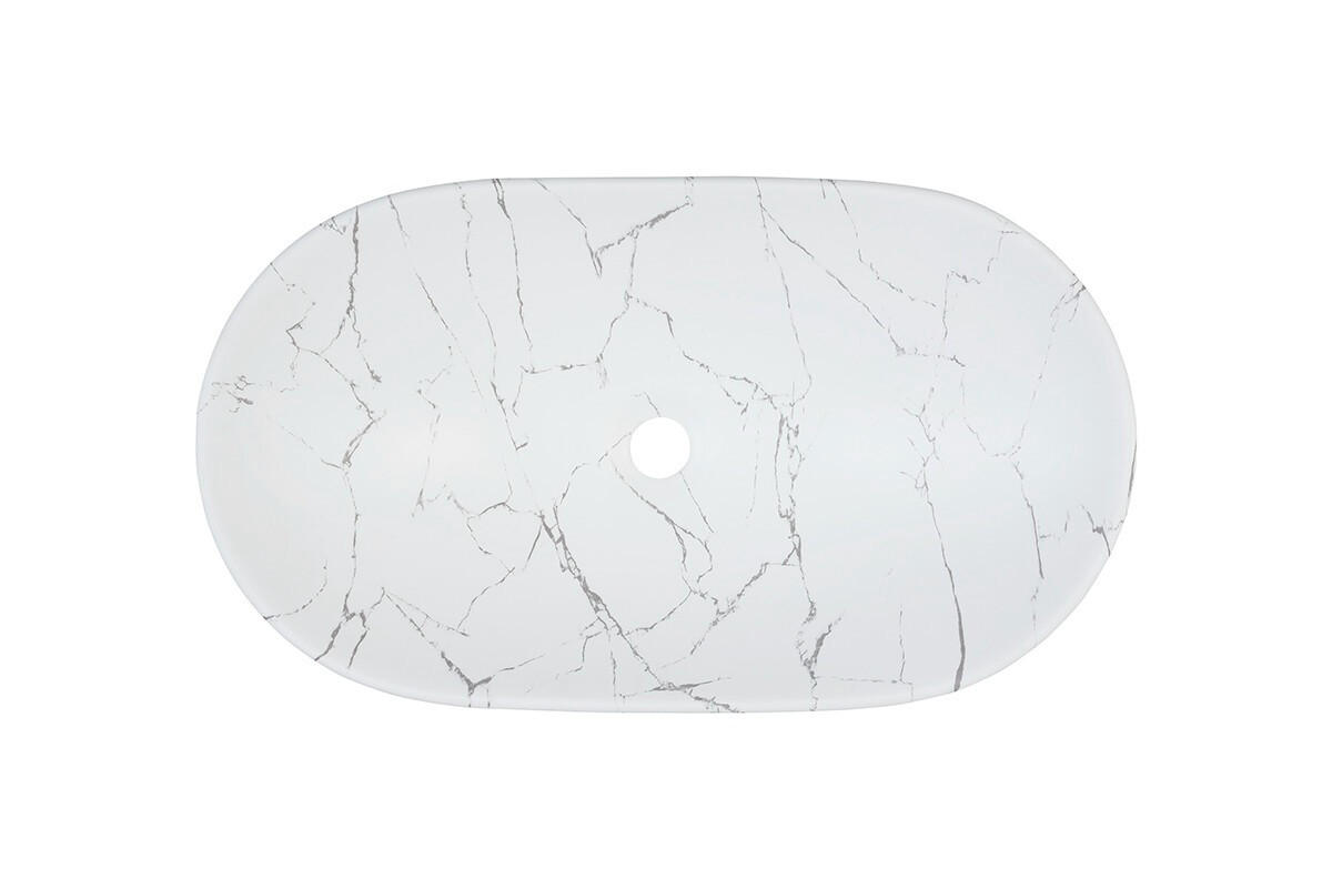 WASCHTISCHKOMBI 100 cm 3 Teile - Ovalia Cremona O BM408 in Cremona-Eiche - Eichefarben/Weiß, Holz/Keramik (100/54/46cm)