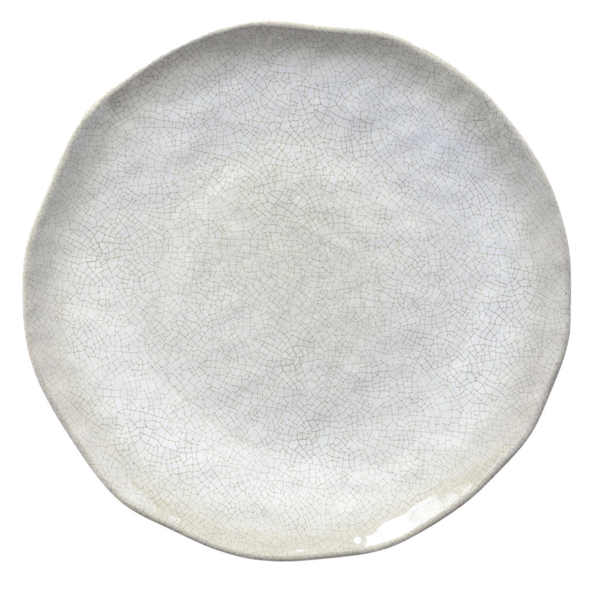 TELLER flach Ø 27 cm Atmosfera Taube Set mit 2 Stück - Hellgrau, Kunststoff (27cm) - Rose & Tulipani