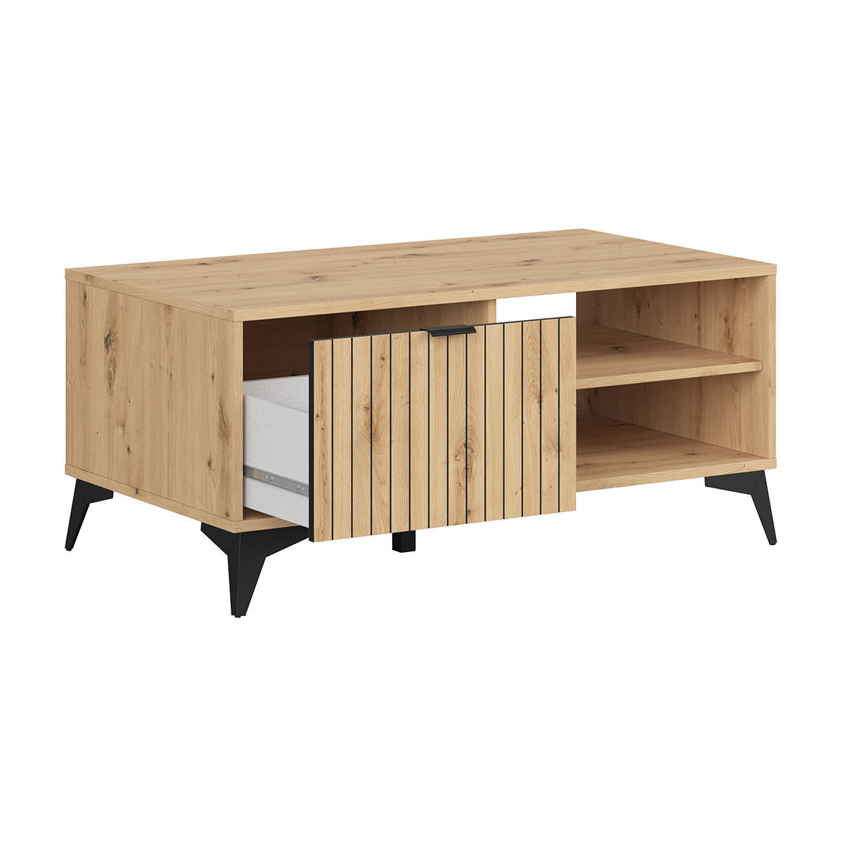 KONFERENČNÍ STOLEK Mao Dubové dřevo - hnědá, kompozitní dřevo (60/110/50cm) - Petits-meubles