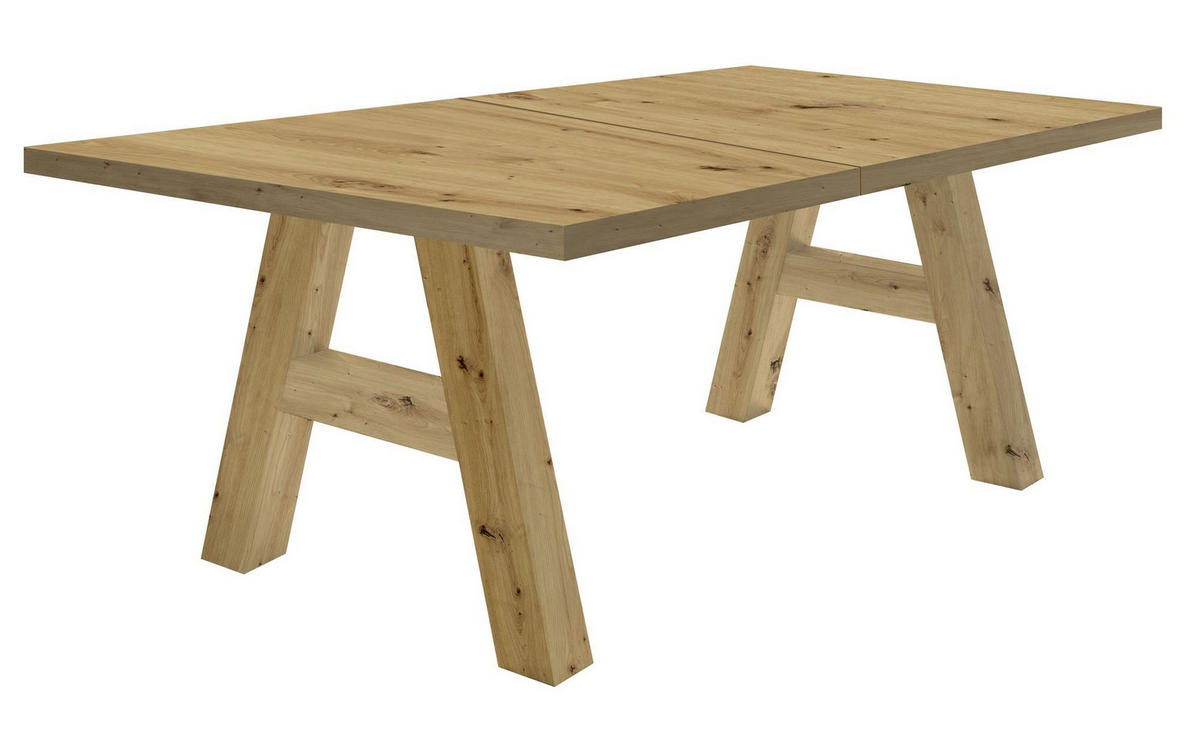 ESSTISCH ausziehbar Elia 1 140 x 90 x 75 Esszimmertisch Asteiche - Naturfarben, Holz (140/90/75cm) - 58aufmkessel