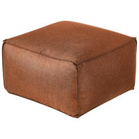 POUF Mukki 50/50/30 cm - Braun, Kunststoff/Textil (50/30/50cm) - Beliani