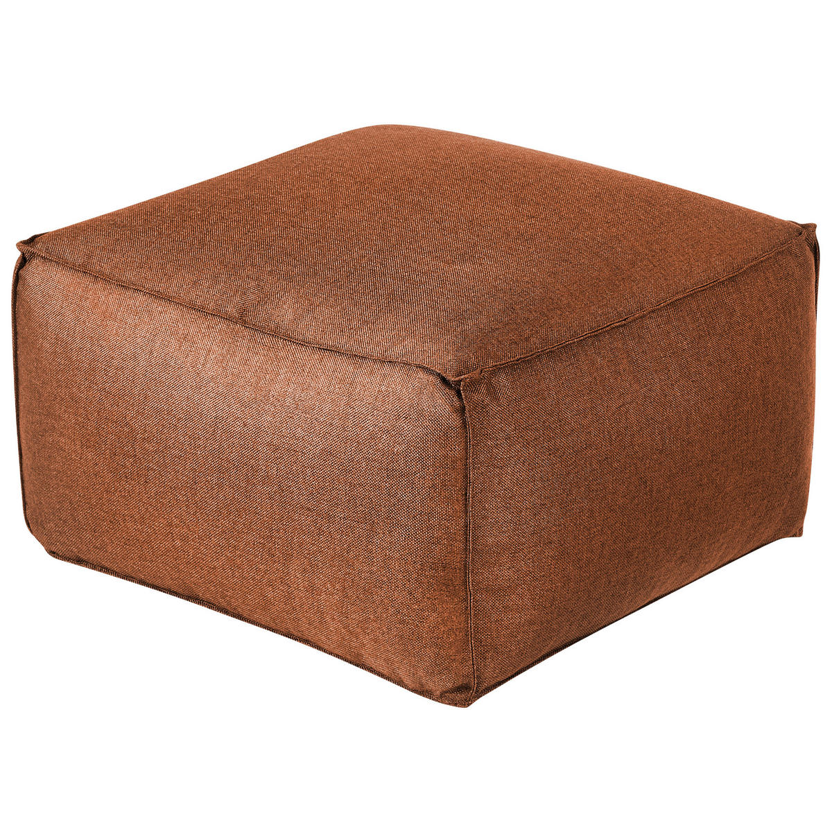 POUF Mukki 50/50/30 cm - Braun, Kunststoff/Textil (50/30/50cm) - Beliani