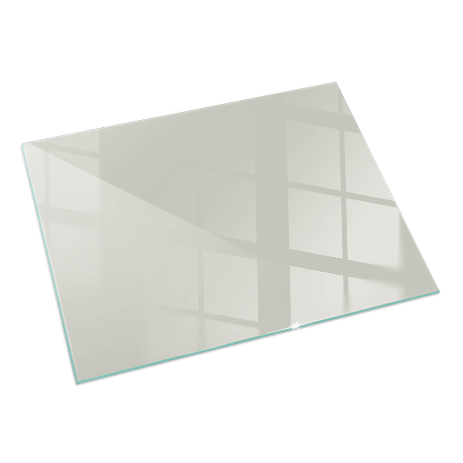 ArtPrintCave Glasplatte Creme 60x40x0.4 cm