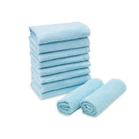 SEIFTÜCHER, 10er-Set, 30x30 cm, 100% Baumwolle, Blau - Hellblau, Textil (30/30cm) - Zollner