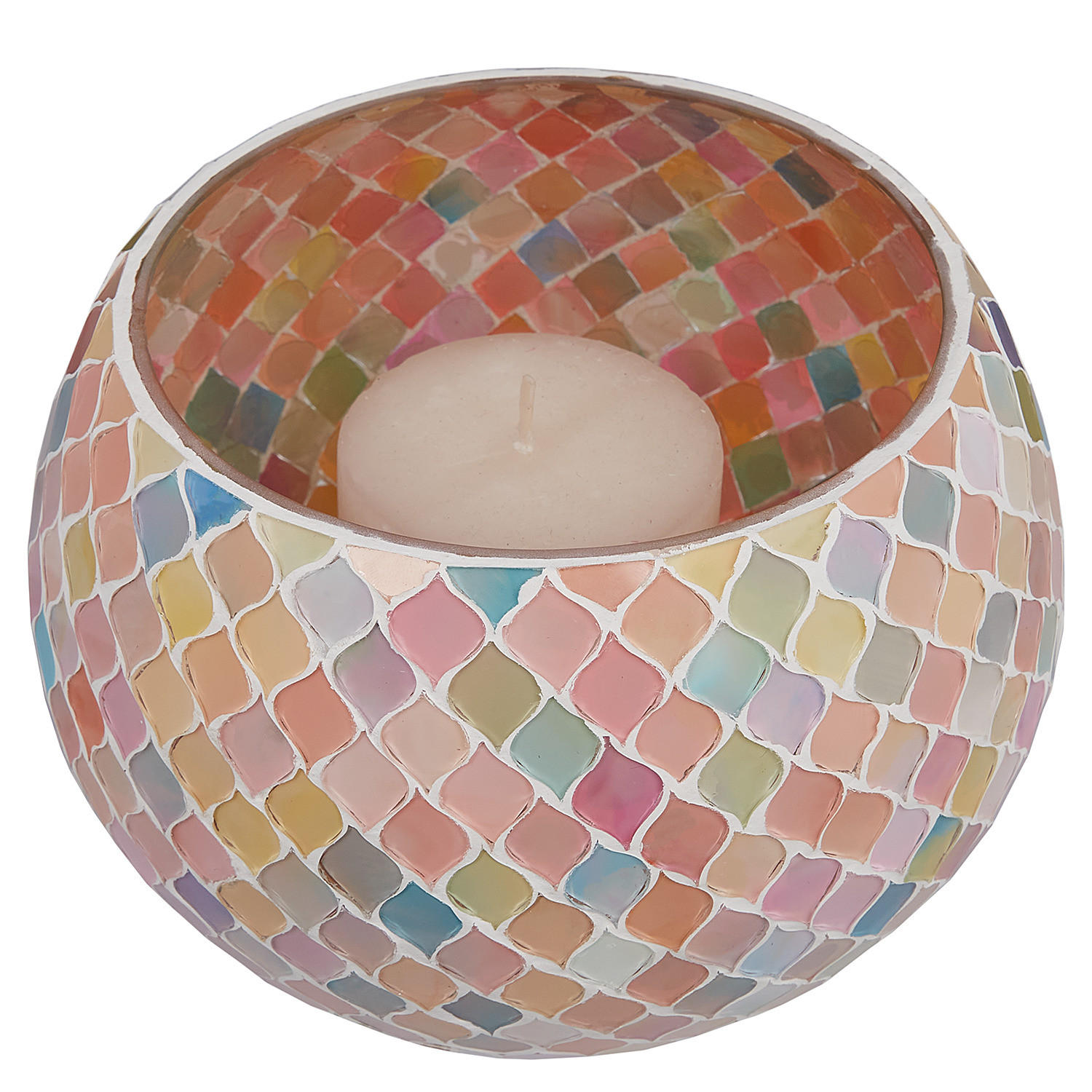 WINDLICHT (2er Set) Pastel Lights - Multicolor, Metall (18/13/18cm) - Butlers